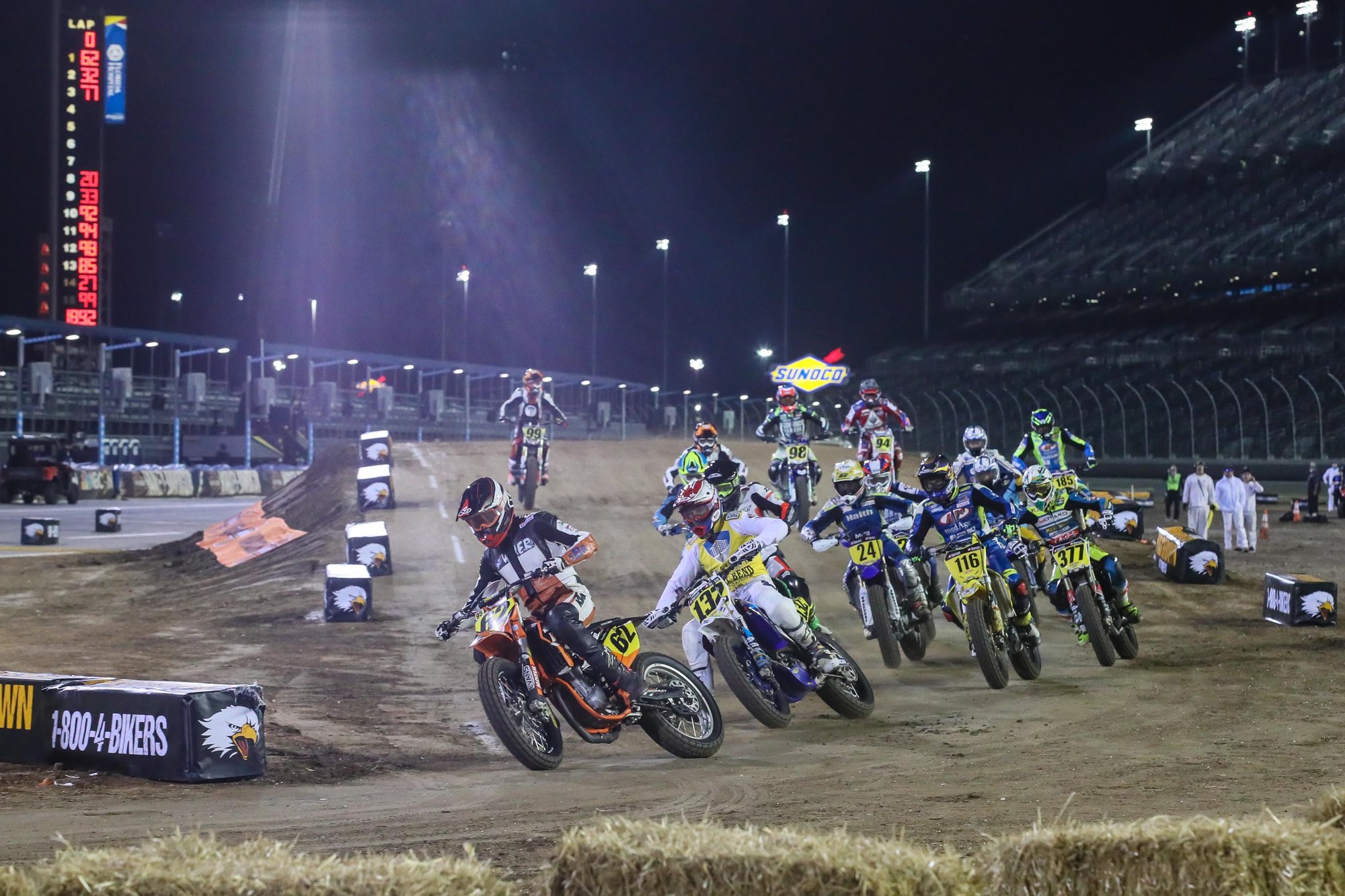 Motocross Racers on Track