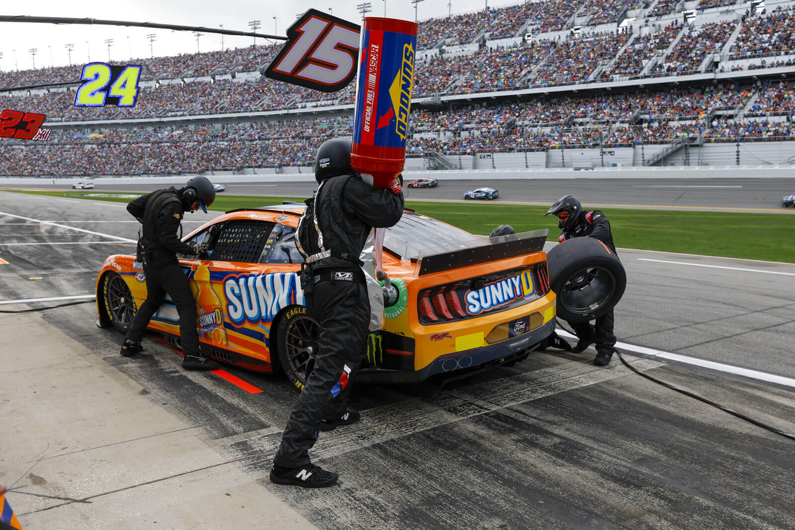 Race car with Sunoco Fuel